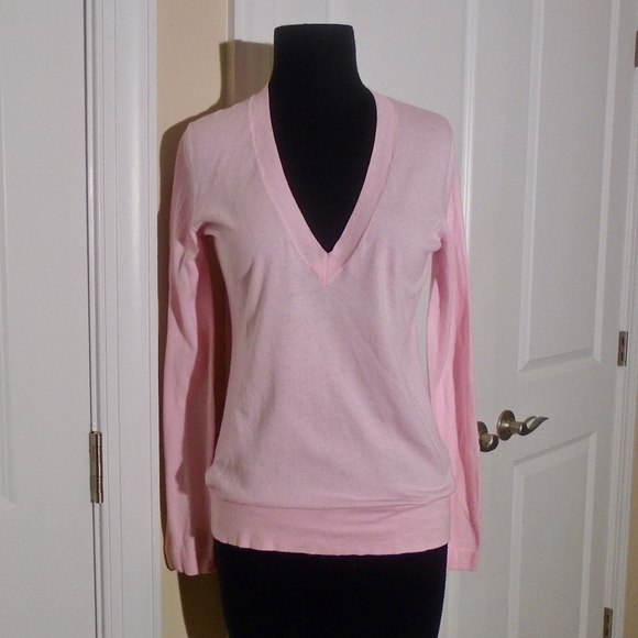 J CREW V-Neck Long Sleeve Cotton Sweater S - Picture 1 of 5